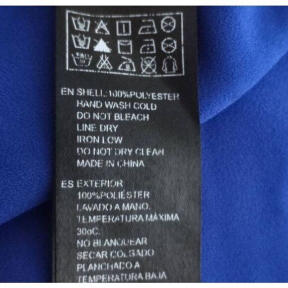 FOREVER 21 COBALT BLUE BLOUSE SZ.S EUC. - Picture 5 of 5